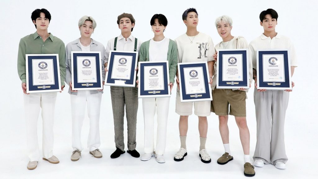 Guinness organization honors BTS